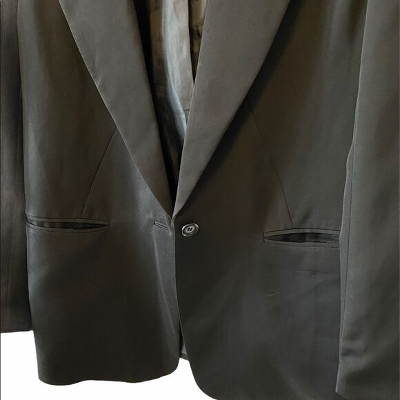 MENS H&M Black Single Breasted One Button Blazer - Picture 3 of 10